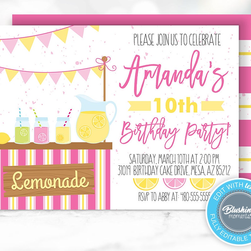 Lemonade Party - Etsy