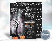 EDITABLE Halloween Party Invitation, Ghost Invitations, Halloween Birthday Invite, Haunted House, Costume Party, Printable, Instant Download