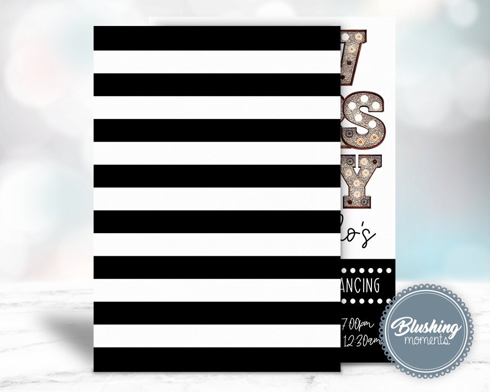 EDITABLE New Years Eve Invitation NYE Party Ticket - Etsy