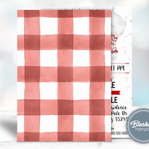 May include: A red and white gingham pattern with a watercolor effect. The text "Blushing moments" is visible in the bottom right corner of the image.