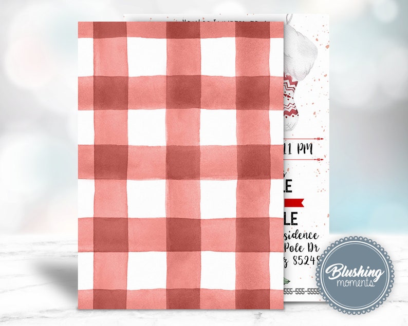 May include: A red and white gingham pattern with a watercolor effect. The text "Blushing moments" is visible in the bottom right corner of the image.