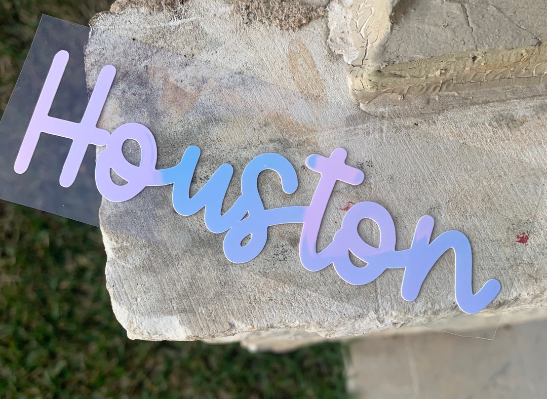 Houston Decal, Houston Texas Decal , Vinyl Decal Sticker, Customize