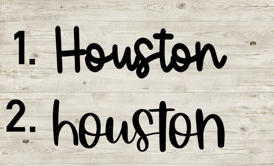 Houston Decal Houston Texas Decal Vinyl Decal Sticker Etsy
