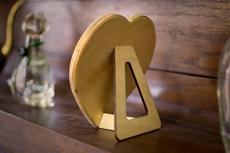 Custom Laser Engraved Wooden Heart Forever Frame
