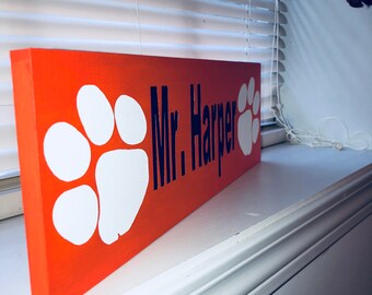 Clemson Plate Etsy