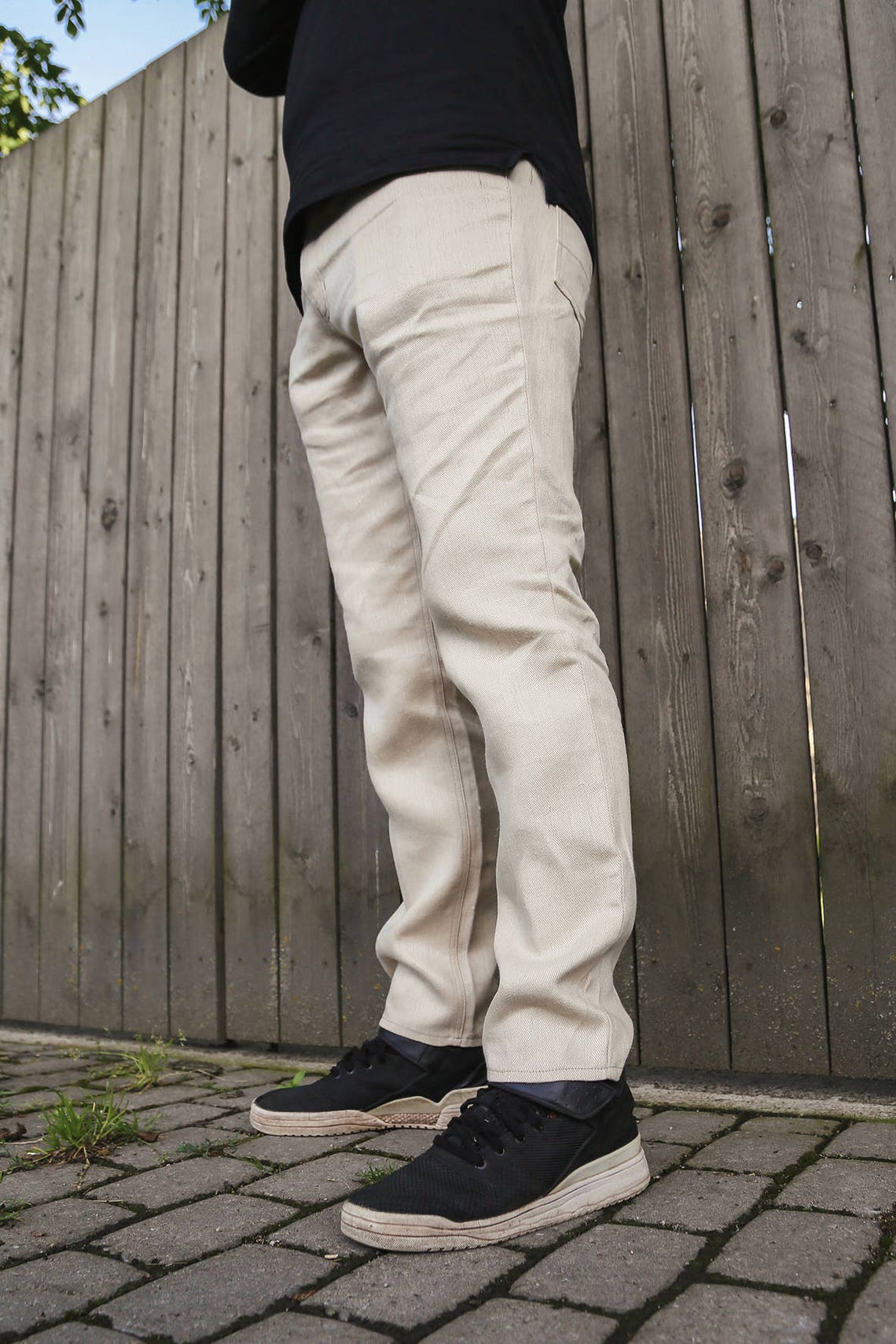 Pure Hemp Jeans for Men // 100 Hemp Trousers in Natural Color Etsy UK