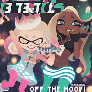 Off the Hook Concert Poster Splatoon 2 Artist Print Illustration