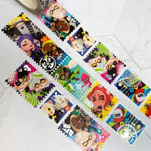 Splatoon Faux Stamp Washi Tape