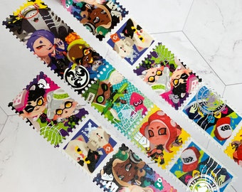 Splatoon Faux Stamp Washi Tape