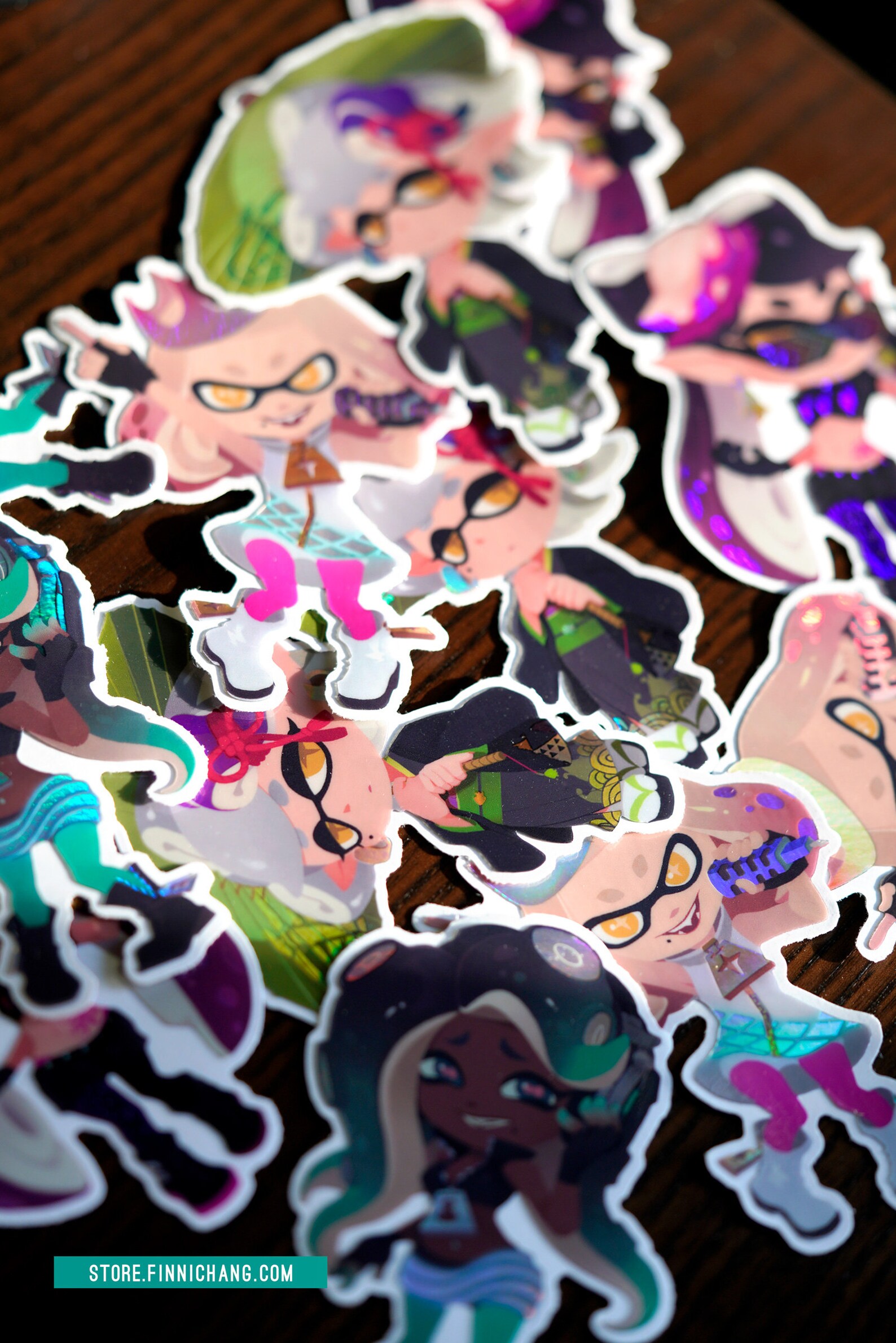 Splatoon Idols Holographic Vinyl Sticker Etsy