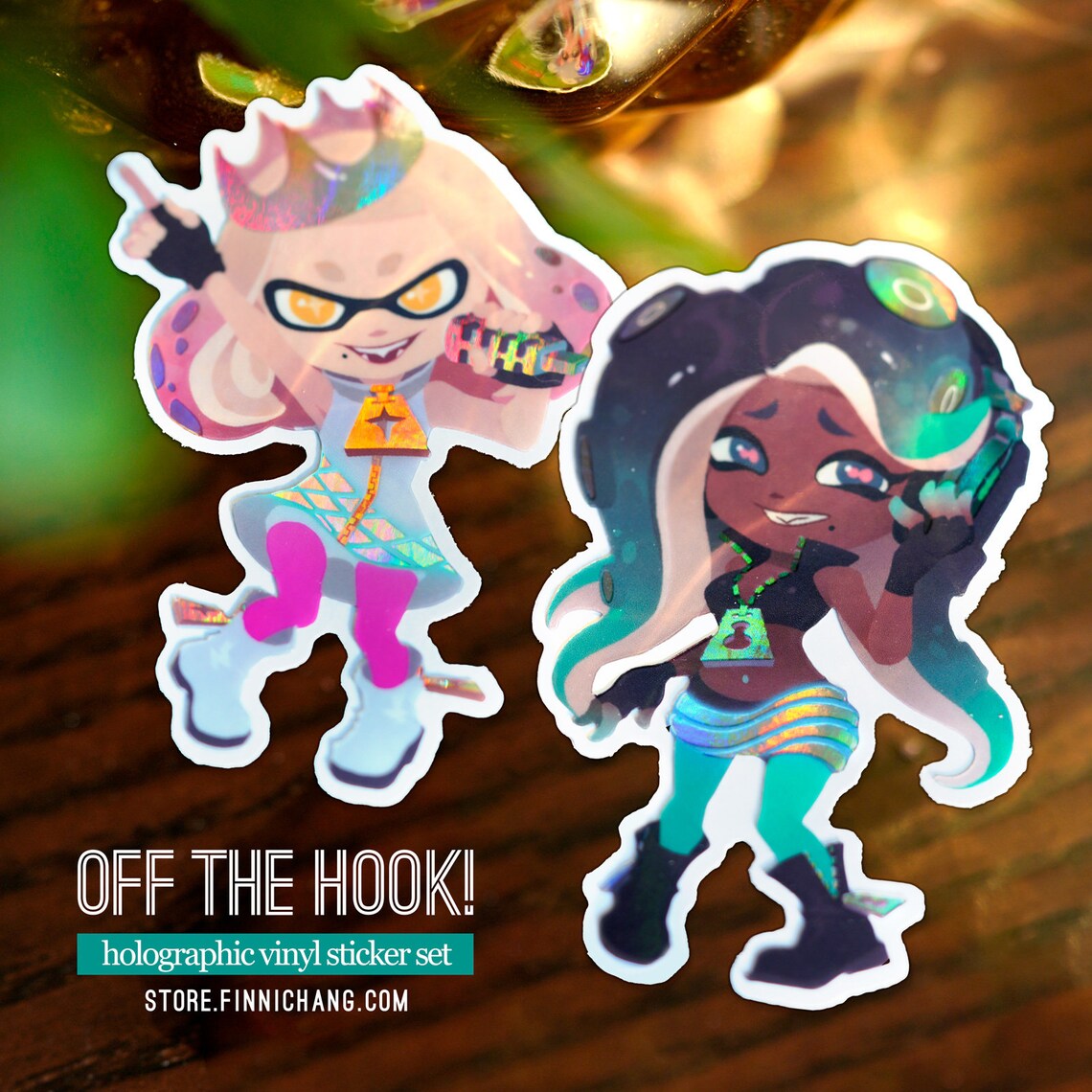 Splatoon Idols Holographic Vinyl Sticker Etsy