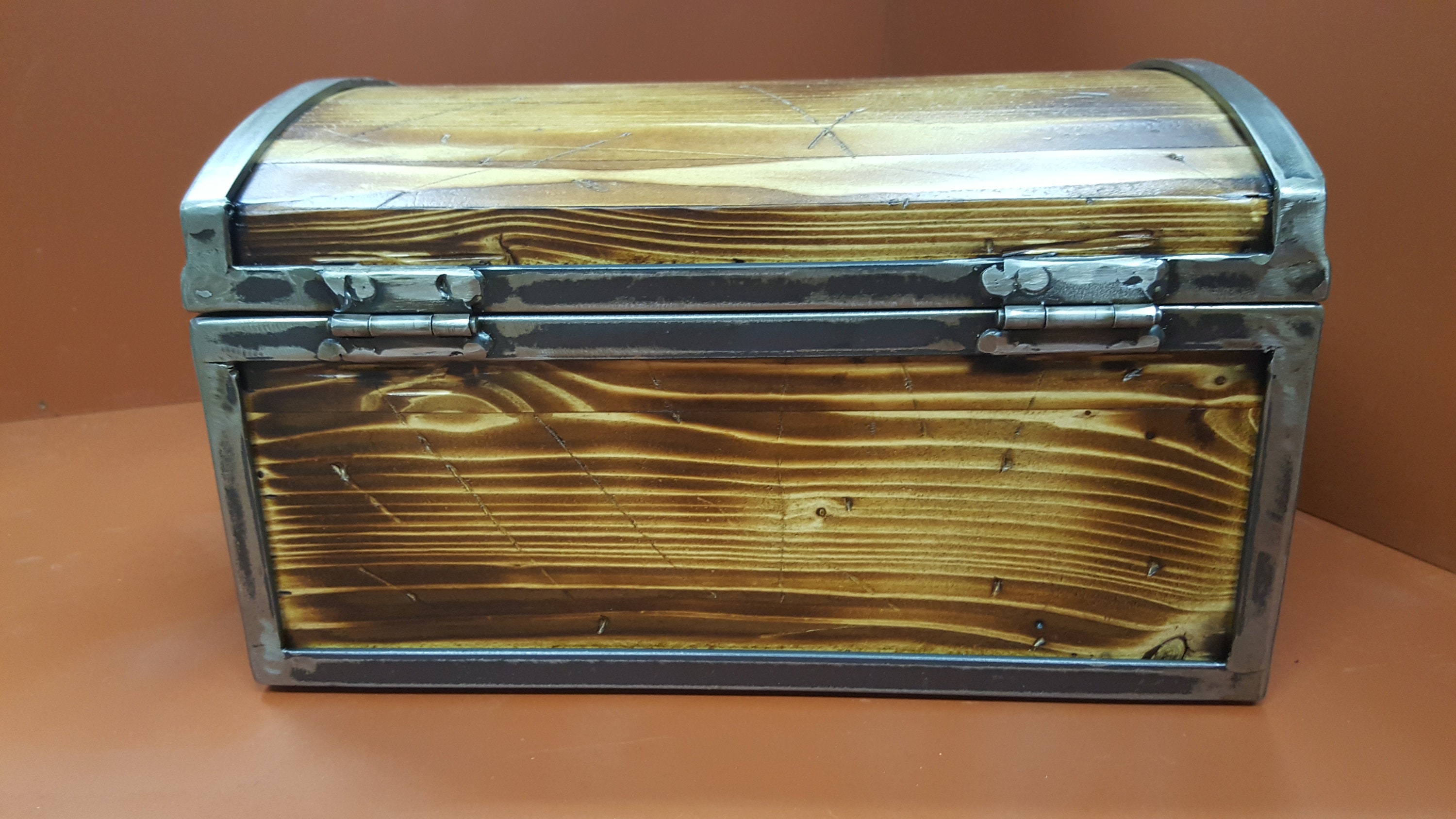 Cofre del tesoro / caja de almacenamiento / caja rústica / | Etsy