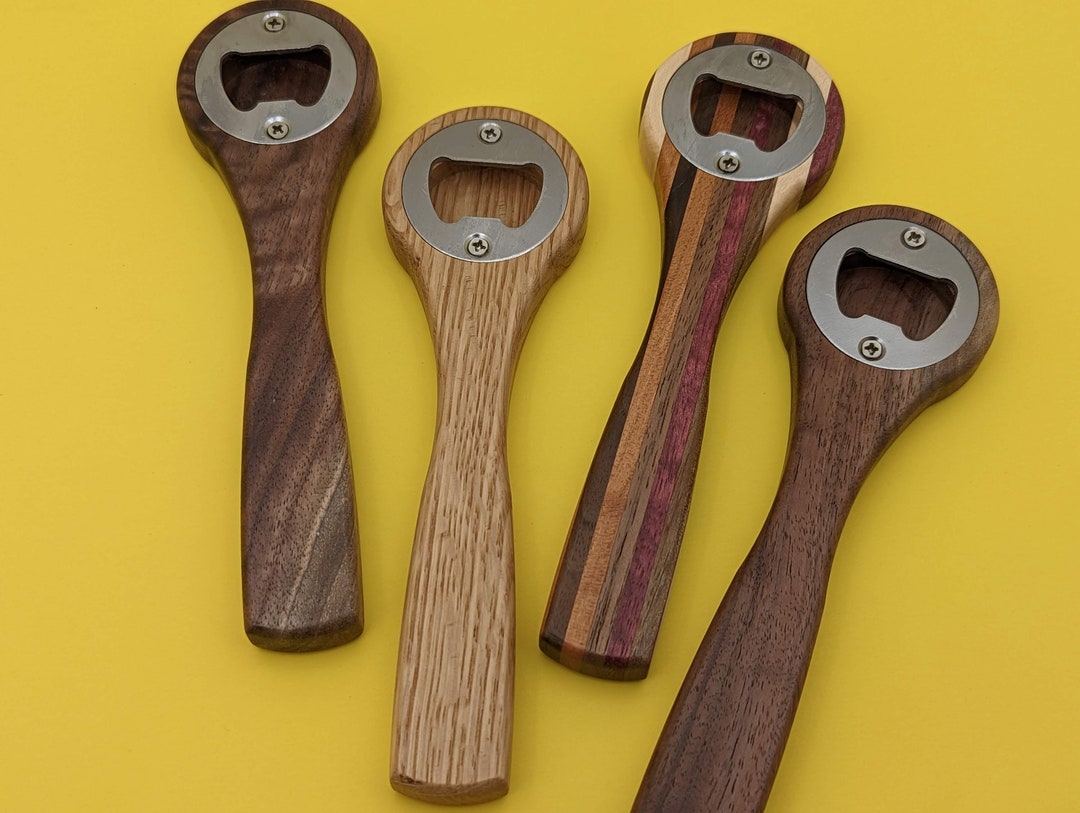 Wooden Bottle Opener/hand Held Bottle Opener/multiple Wood Etsy