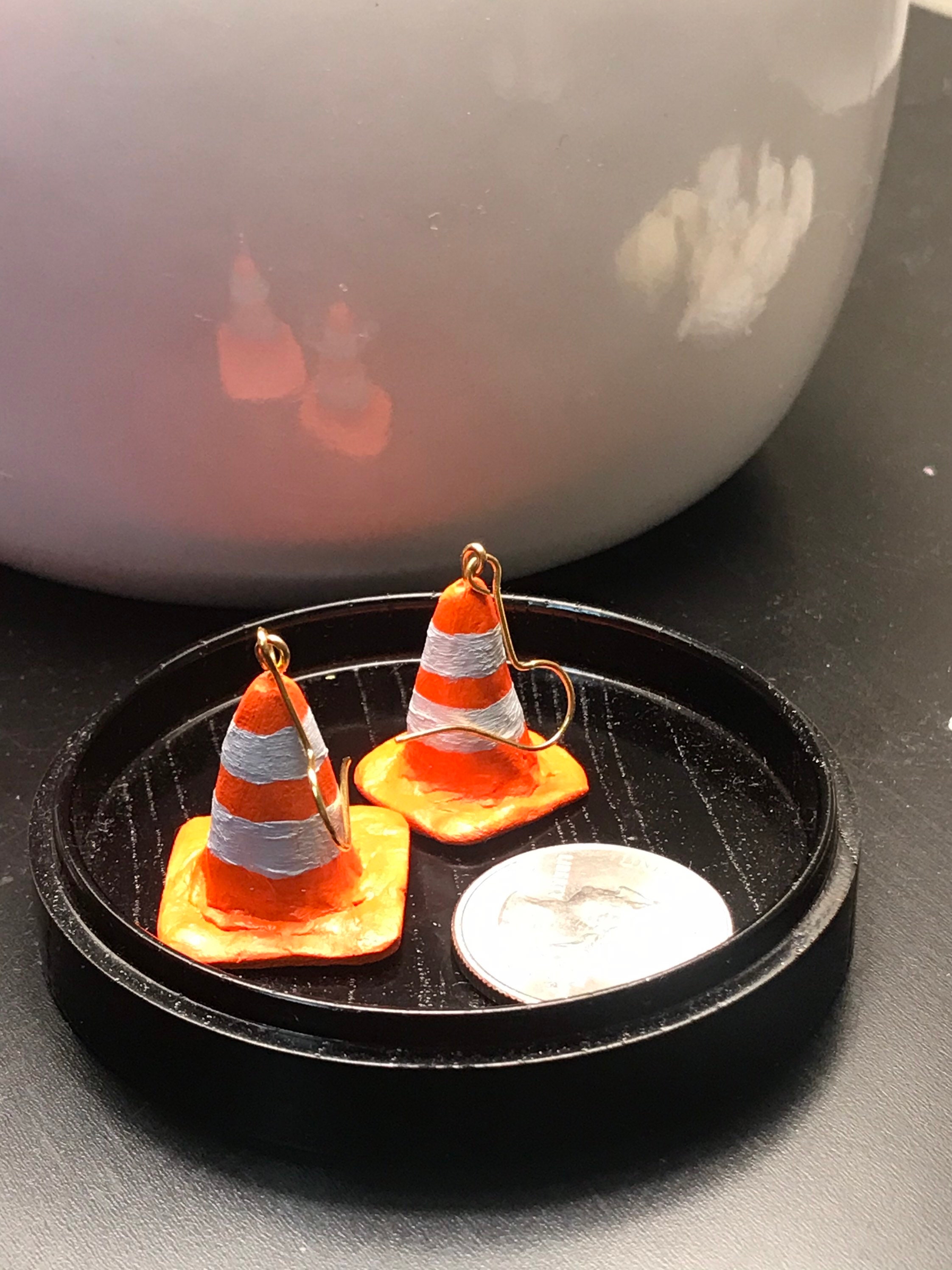 Traffic Cone Earrings Etsy