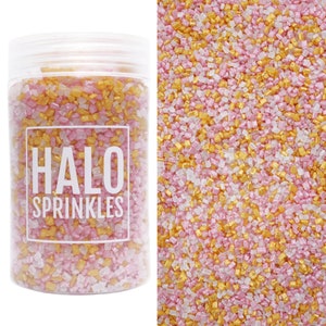 HALO SPRINKLES GLIMMER sugars "peaches & cream "