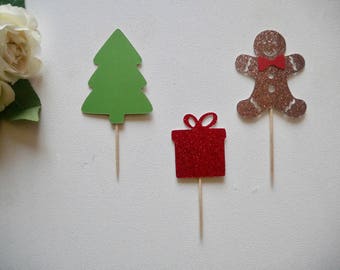 Christmas Cupcake Toppers