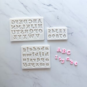 Molde para juego de MINI ALFABETO/NÚMEROS