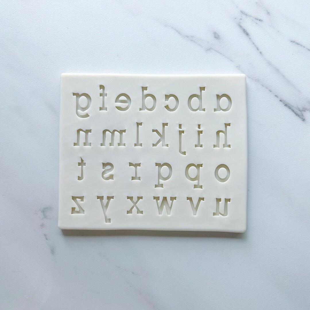 Lowercase Letters From Model SIMPLE ALPHABET MOLD (lower Case) - Etsy