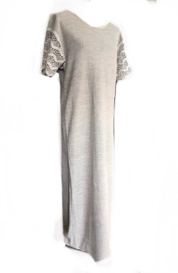 Pure linen knitted dress - image 3