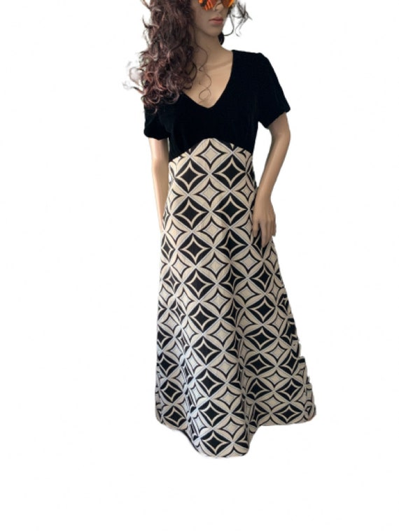 Vintage evening dress by Eriko.