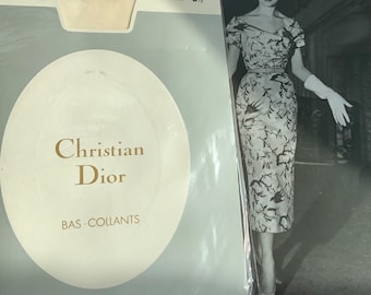 Christian Dior 80s Vintage Stockings Olive 15 Denier Plain Knit Bas collants Etsy UK
