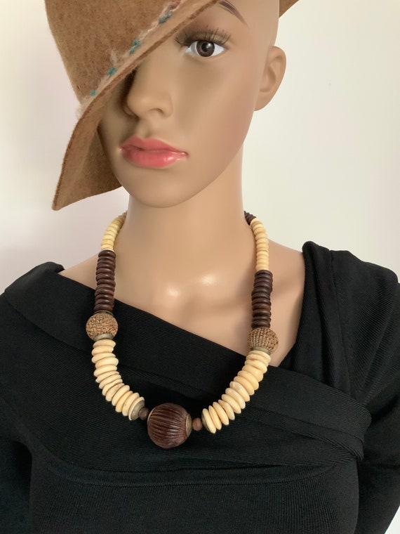 Chunky Ethnic Necklace Etsy