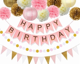 Pink gold birthday Etsy Pink gold birthday Etsy