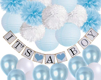 Baby Boy Shower Decorations Etsy Baby Boy Shower Decorations Etsy