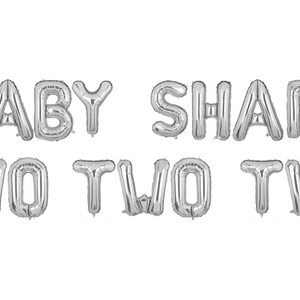 Baby Shark Two Two Two balloon Baby Shark banner, Two year old balloon, Second birthday party, Baby Shark Party Decoration image 5