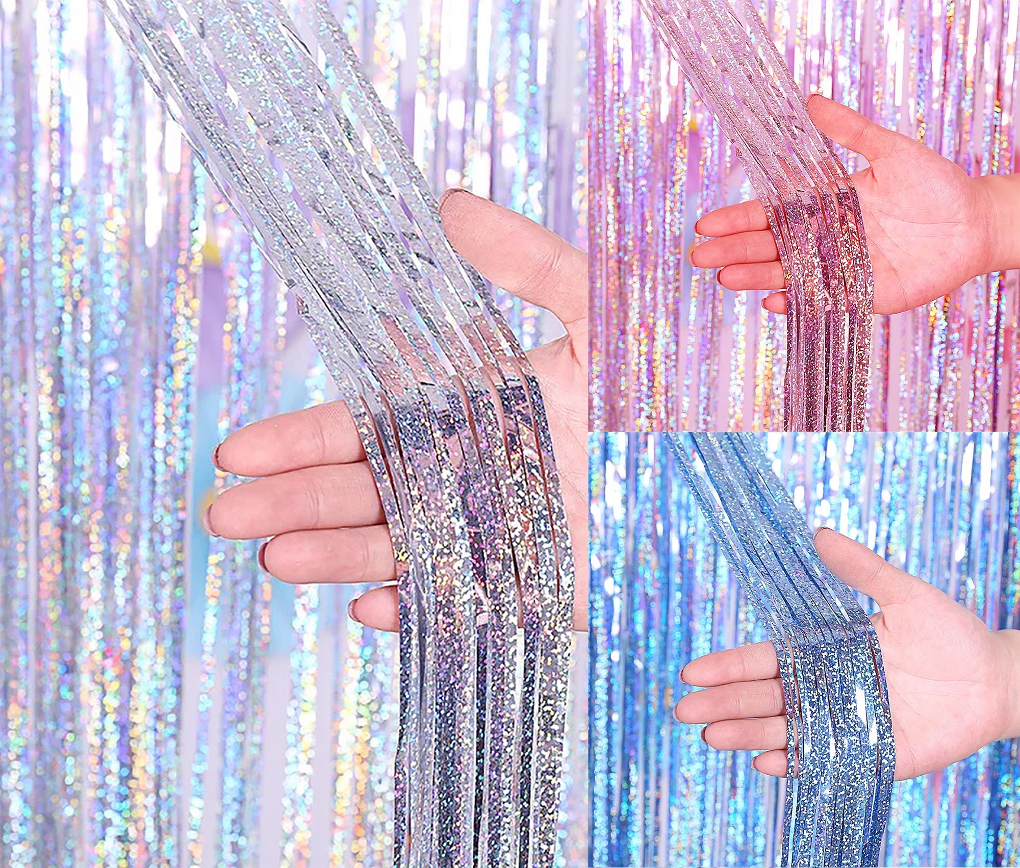 50pcs Light Purple Streamers DIY Streamer Backdrop 24 Colors Fringe  Backdrop for Parties Girls Baby Shower Birthday Purple Party Decorations  Purple