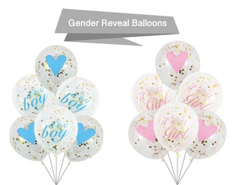 Gender Reveal Balloons - It's A Girl Balloons, Its A Boy Balloons, Baby Shower Party Decoration, Gender Reveal Party