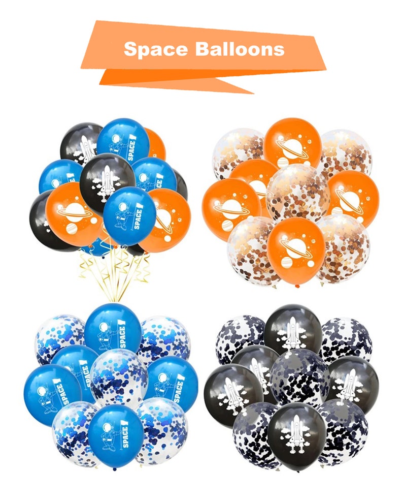 Space Balloons Space Party Space Birthday Decorations Etsy