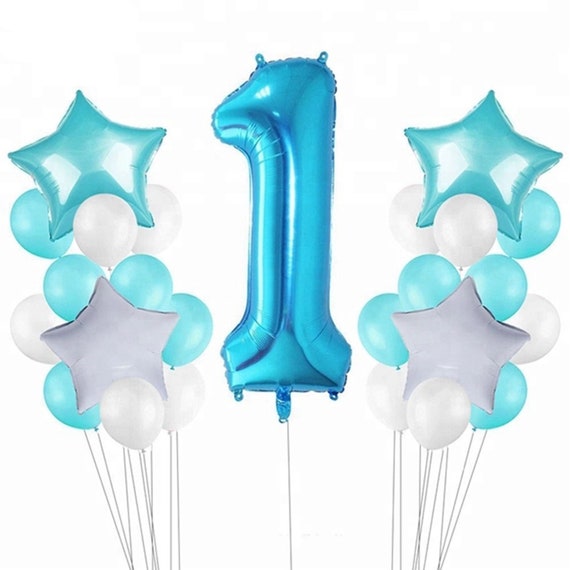number 1 birthday balloons