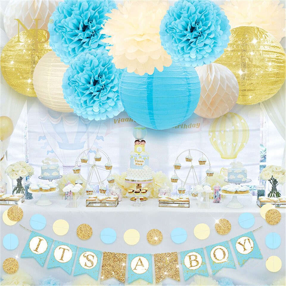 BOY'S BABY SHOWER Decorations SetIt's A Boy Banner Etsy