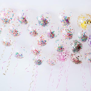 Confetti Sprinkle Balloons, Ice Cream Party Decorations, Mix Colors (20 Pieces)