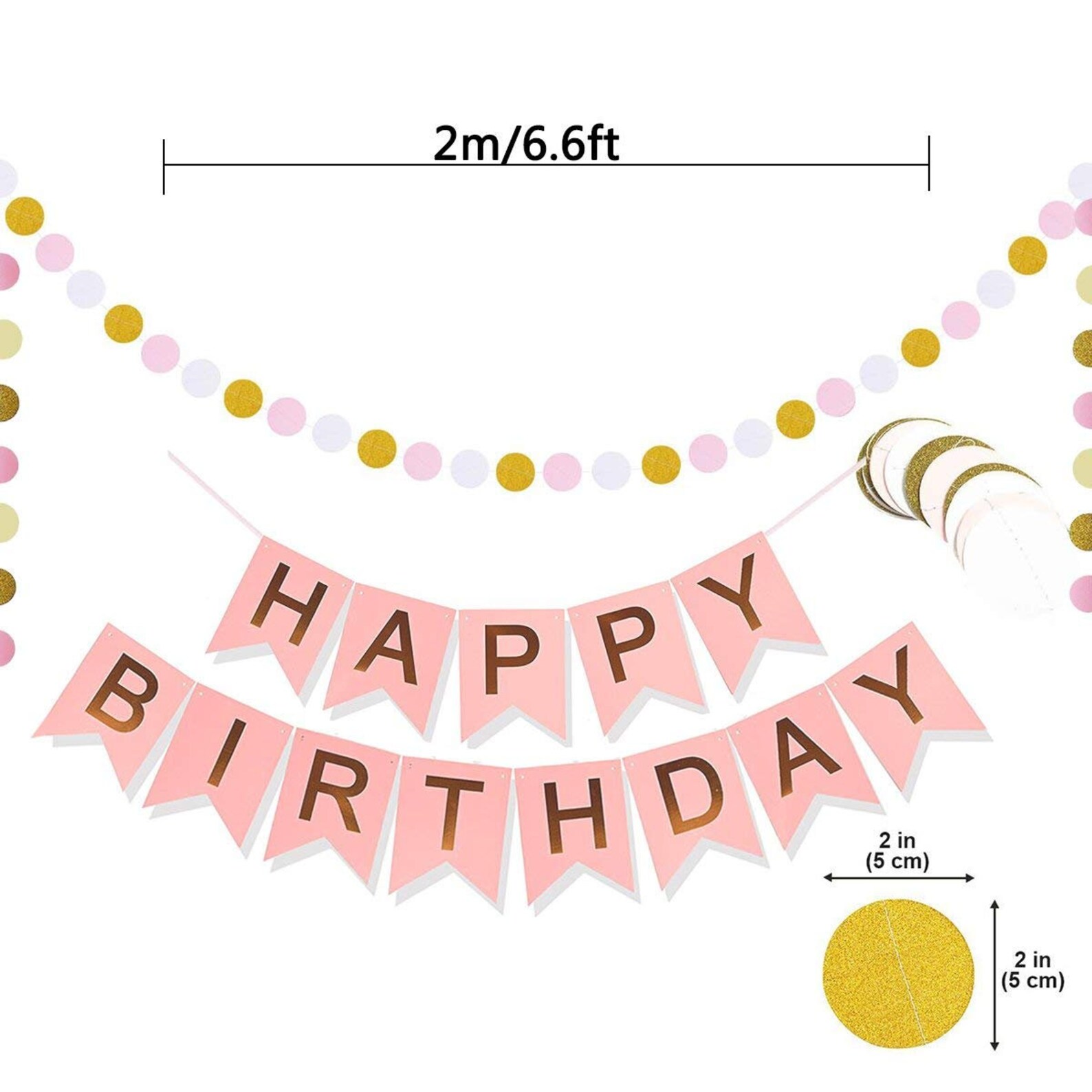 PINK GOLD BIRTHDAY Decorations Pink Birthday Banner Pink Etsy