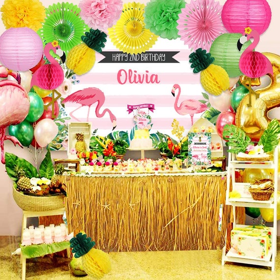 Tropical Party Decoration, Flamingo Party Decoration, Hawaiian Party  Decorations Flamingo, Luau Tropical Bachelorette Party, Summer Party 