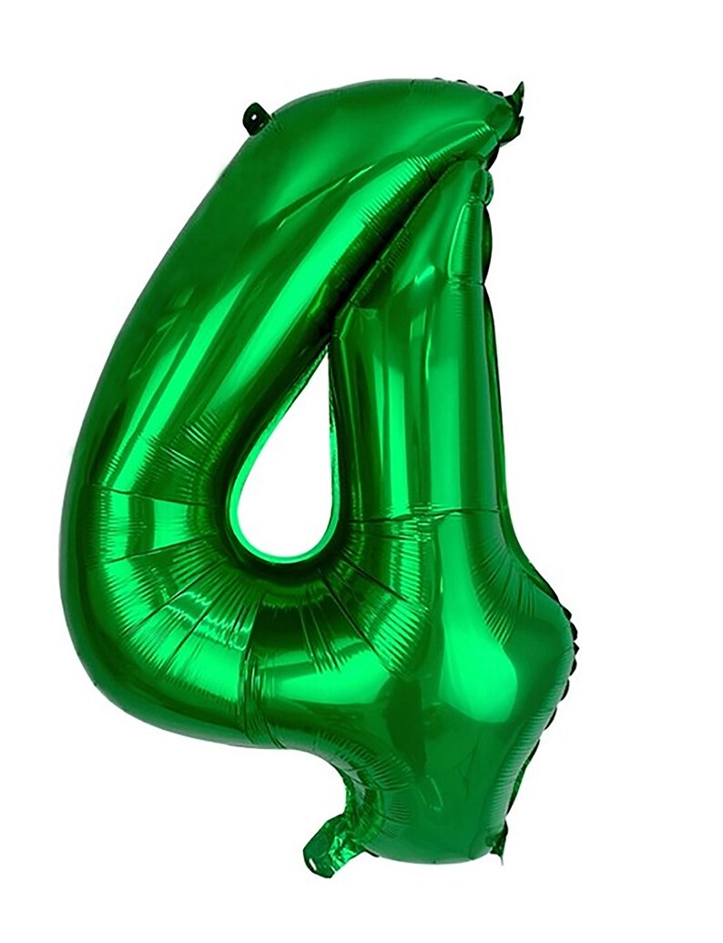 32inches Green Number Balloons Number Balloons Giant Number Etsy