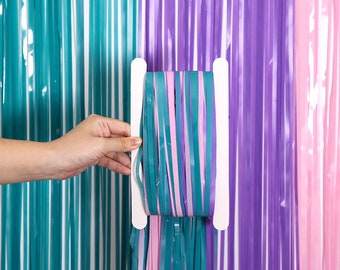 Mermaid Backdrop, Mermaid Curtain Fringe, Mermaid Party Decoration, Little Mermaid, Mermaid Baby Shower, Unicorn Party