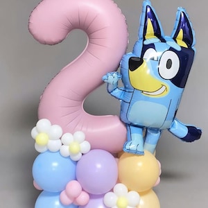 Bluey Dog Balloons, Bluey Dog Birthday Party, Puppy Party, Bingo Birthday Bingo Party