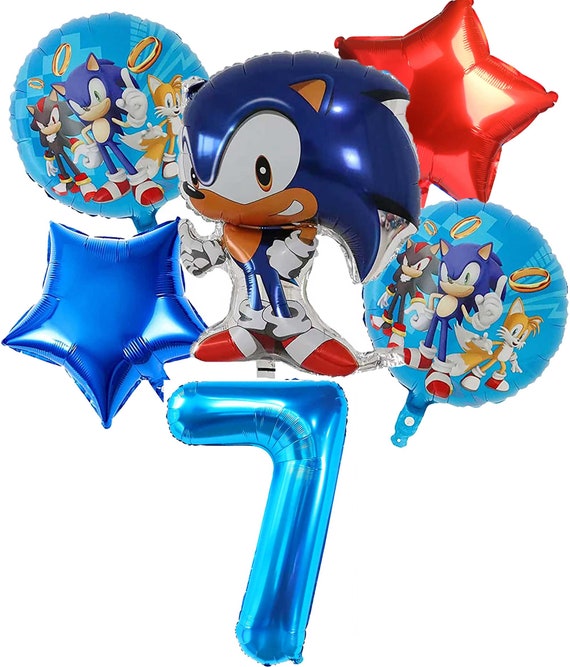 Sonic Balloon, Sonic Birthday Decorations, Sonic Party Decoration