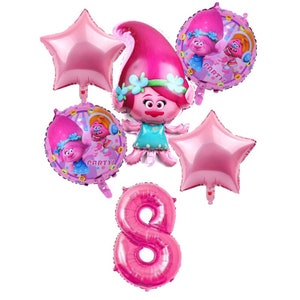 TROLLS BALLOONS-Trolls Poppy Shape Party Balloons, Toy Story and Friends Balloon, Toy Story Party Supplies, Spaceman Balloon