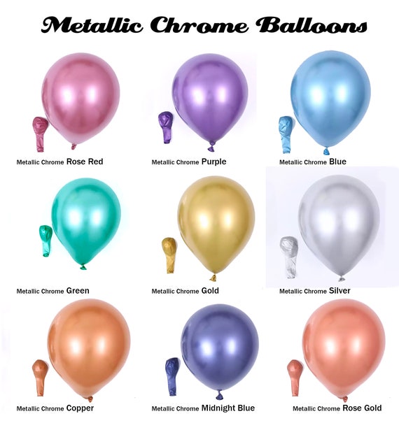 Metallic Chrome Balloons birthday Balloons, Chrome Party, Gold Balloons,  Rose Gold Balloon, Pink Balloon, Purple Balloon, Blue Balloons -  Canada