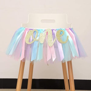Girls High Chair Banner, Unicorn First Birthday Banner, Unicorn Cake Smash, girls 1st birthday banner, Unicorn High Chair Banner, Unicorn