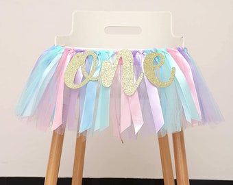 Girls High Chair Banner, Unicorn First Birthday Banner, Unicorn Cake Smash, girls 1st birthday banner, Unicorn High Chair Banner, Unicorn