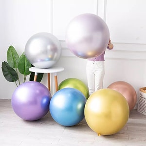 Jumbo Metallic Chrome Balloon, Party Decoration (18"/36")