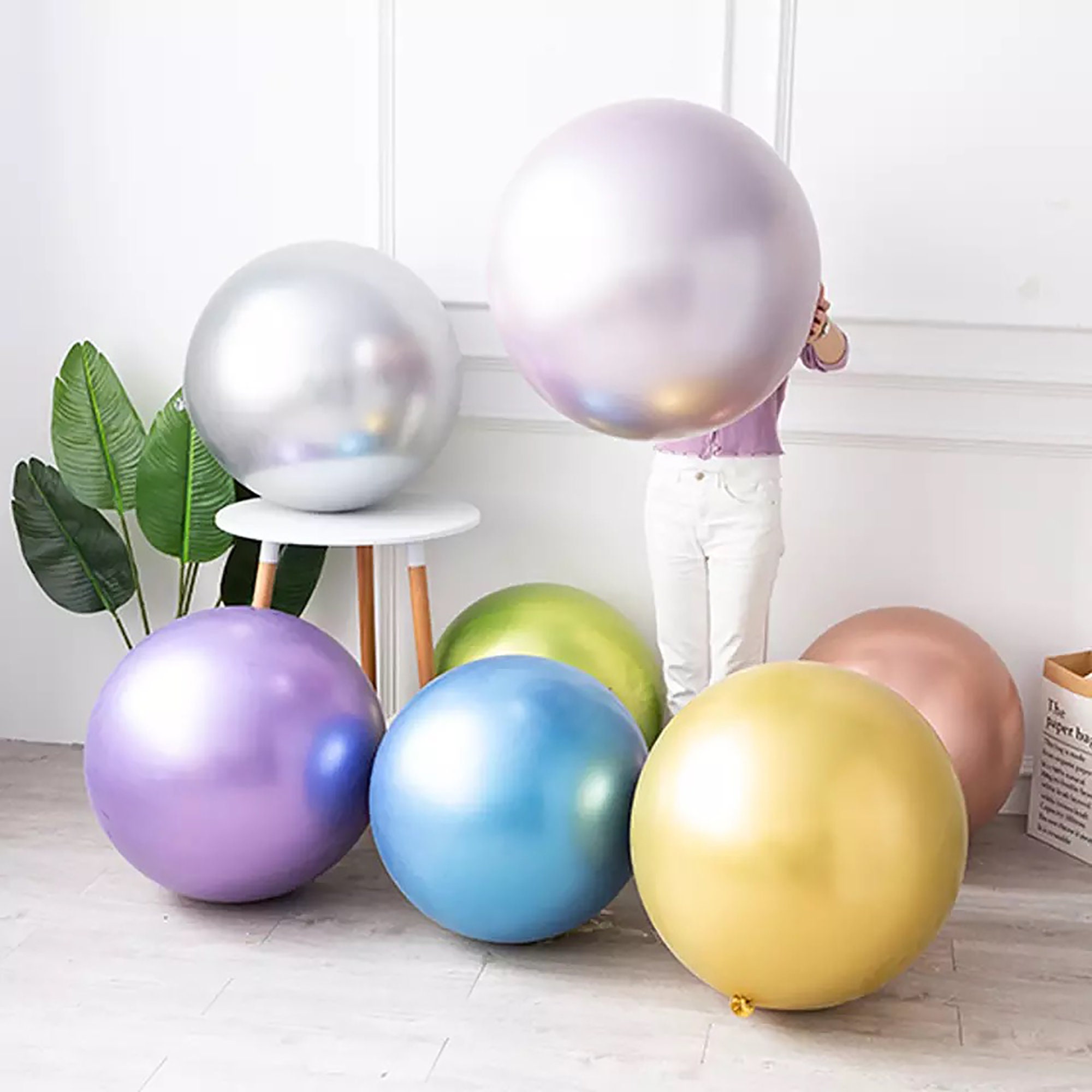 Big on sale metallic balloons