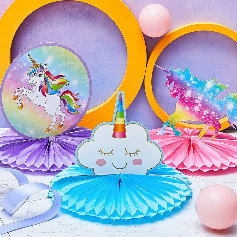 Unicorn Party Decorations Unicorn Table Centerpiece Unicorn Etsy