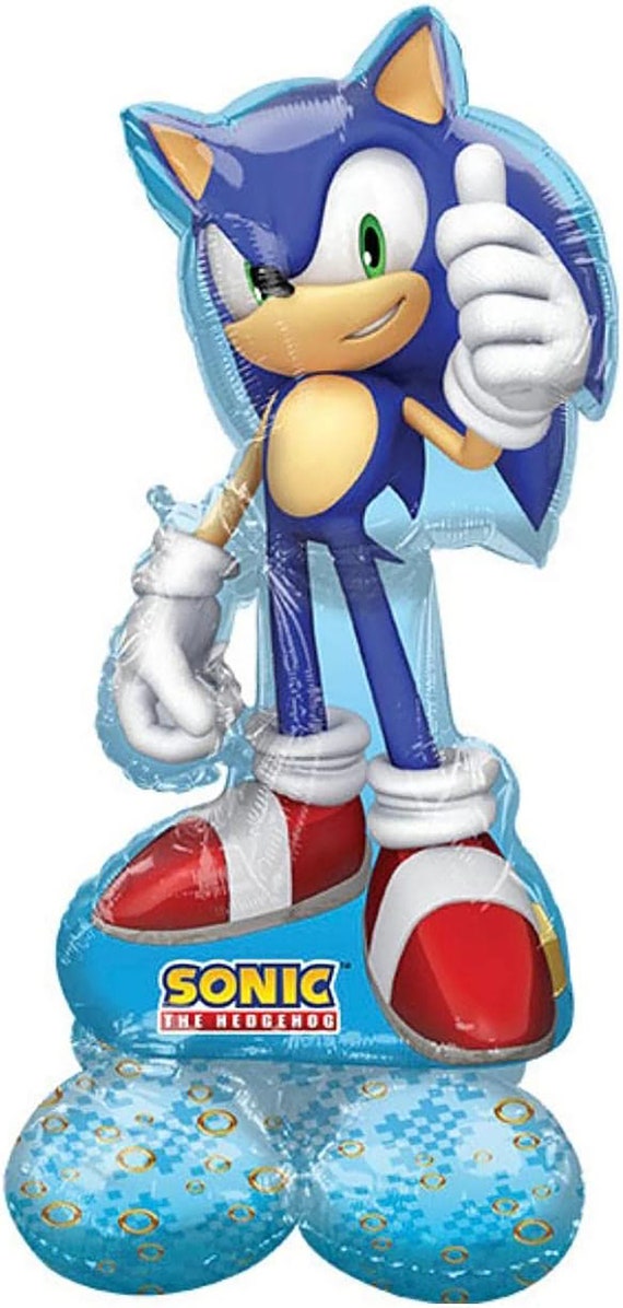 Globo gigante Sonic The Hedgehog de 53 pulgadas, globo sónico, fiesta  sónica, cumpleaños sónico, decoración de fiesta de juegos sónicos, globo  erizo -  México