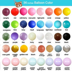 36 inches JUMBO PASTEL Balloon Macaron Balloon, Candy Balloon, Soft Pastel Balloon, Rainbow Balloon, Baby Shower Balloon, Birthday Balloon image 2